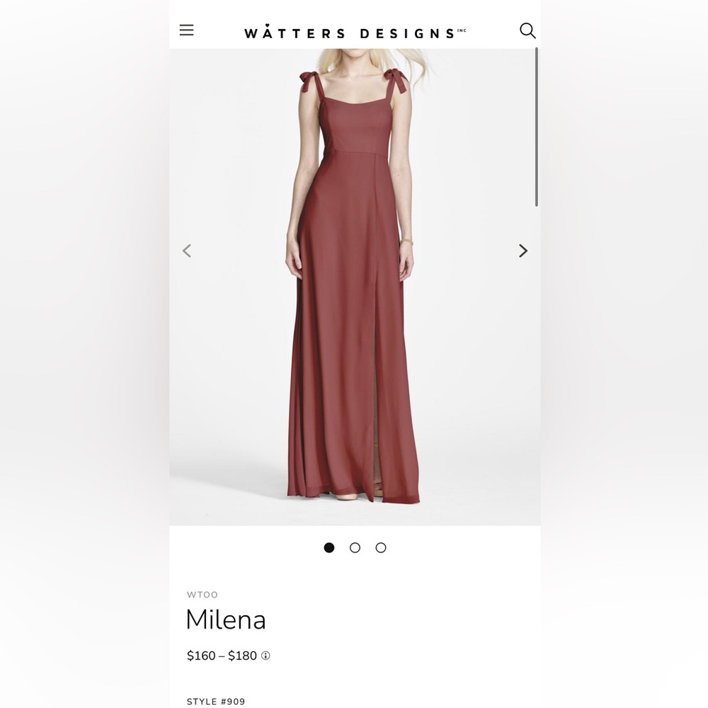 WToo Waters cranberry dress